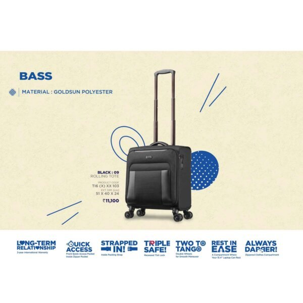 American Tourister Bass Overnighter Laptop Rolling Tote Bag