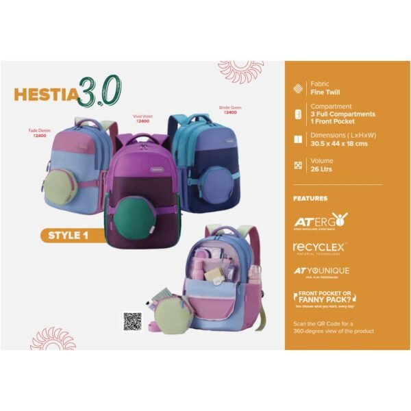 American Tourister Hestia School College Backpack Bag