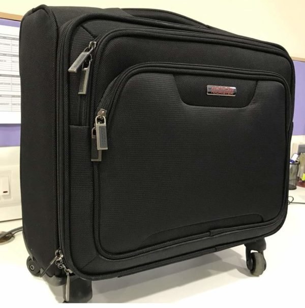 American Tourister Clark Overnighter Laptop Rolling Tote Travel
