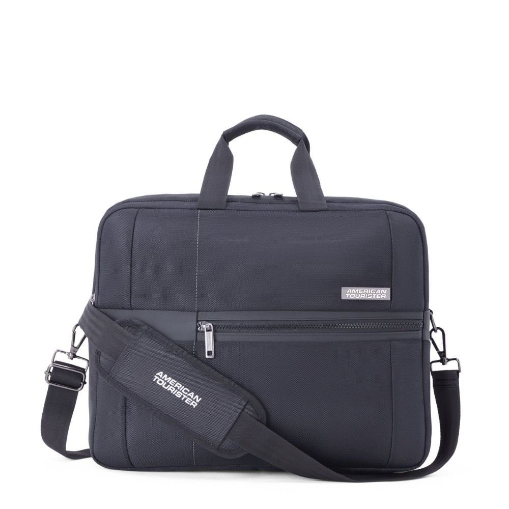 American Tourister Luxe Biz Black Briefcase