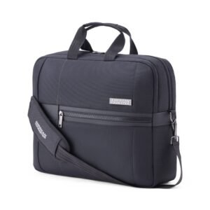 American Tourister Luxe Biz Black Briefcase