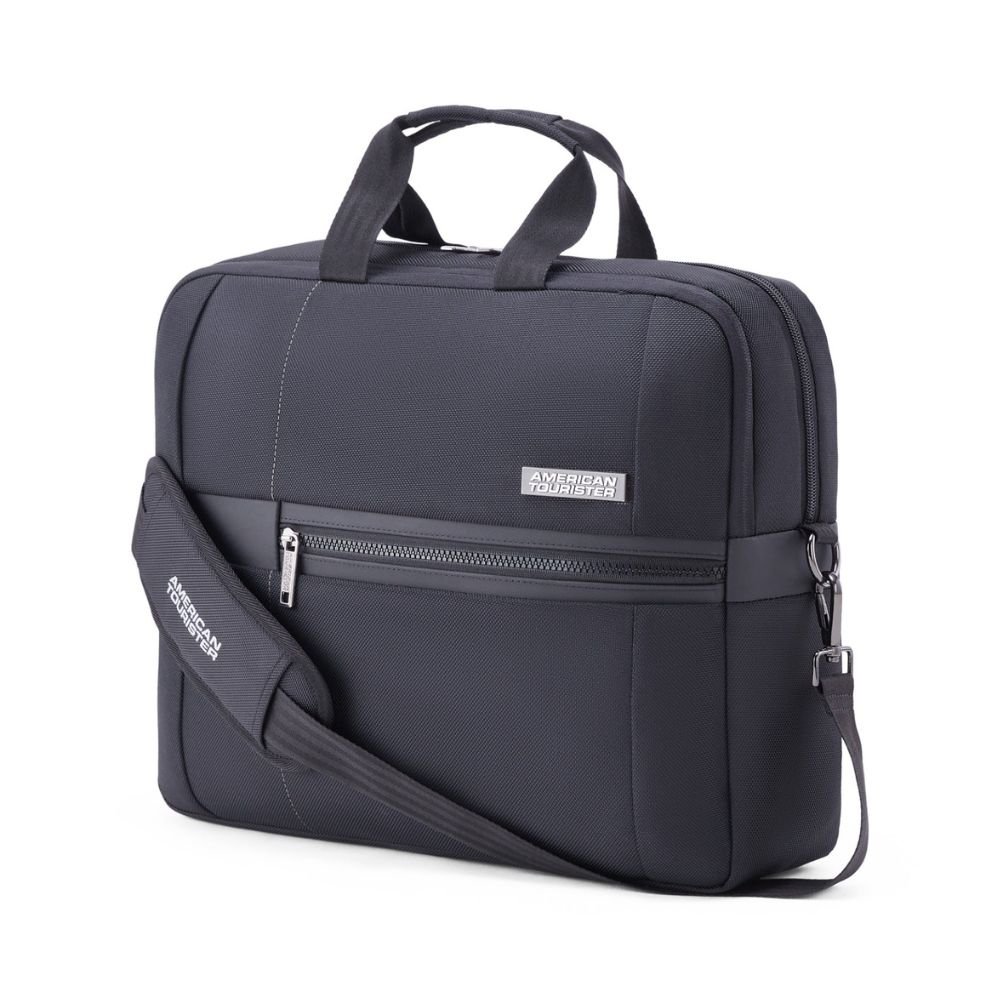 American Tourister Luxe Biz Black Briefcase