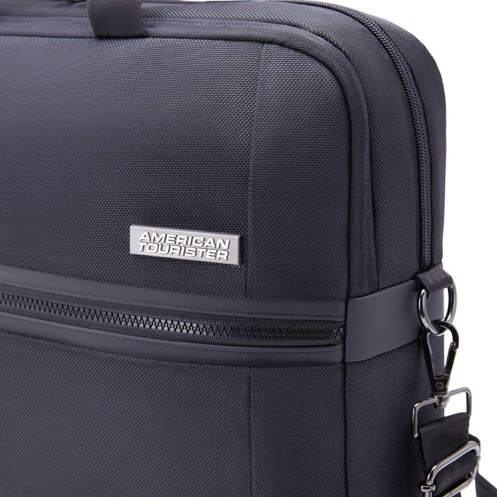 American Tourister Luxe Biz Black Briefcase