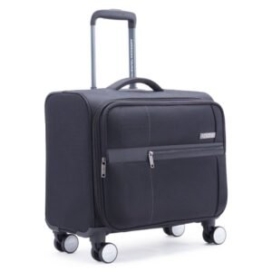 American Tourister Luxe Biz Black Laptop Rolling Tote Bag
