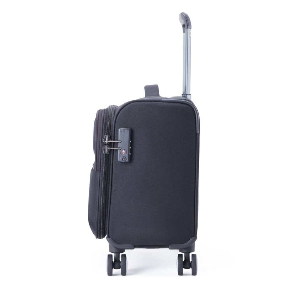 American Tourister Luxe Biz Black Laptop Rolling Tote Bag