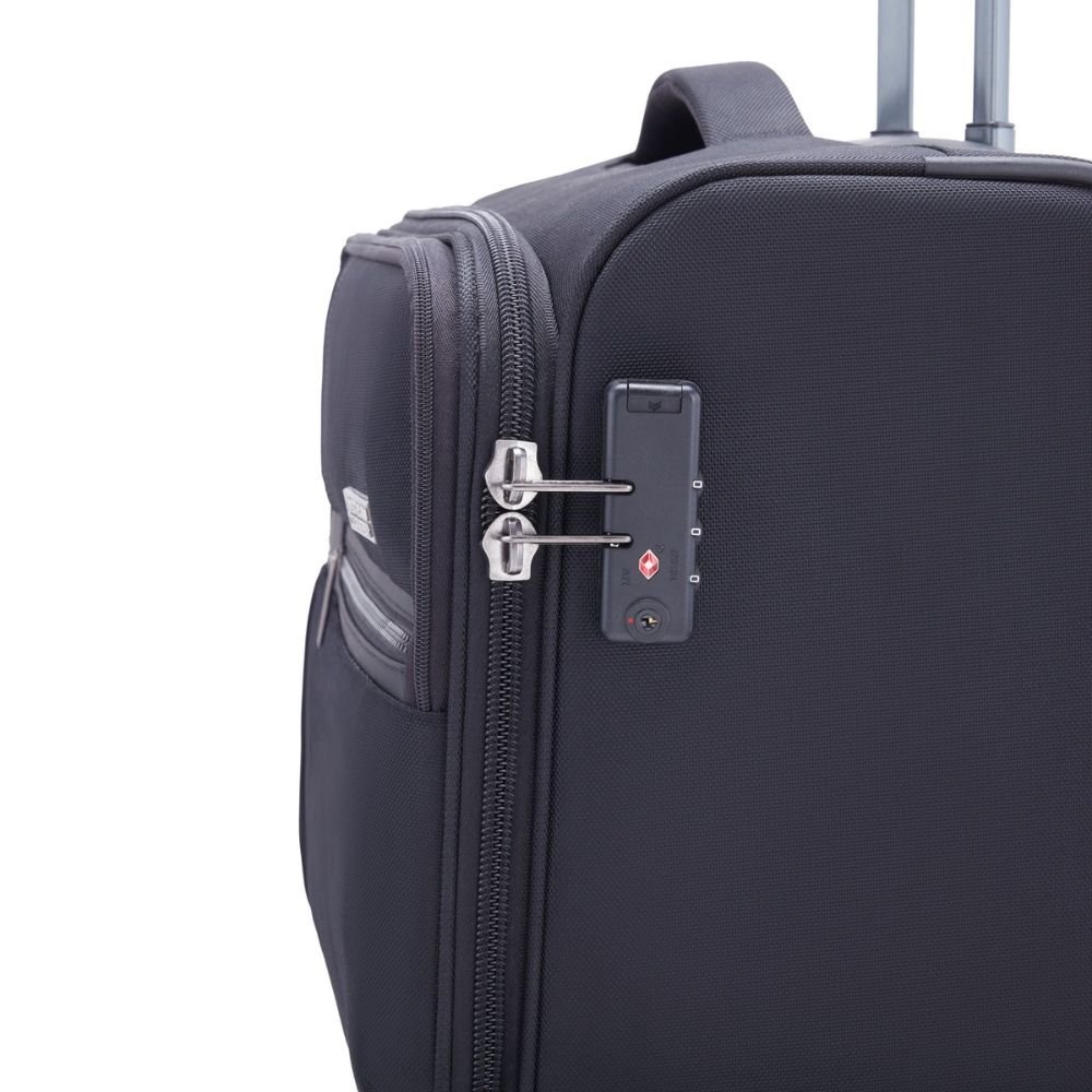 American Tourister Luxe Biz Black Laptop Rolling Tote Bag