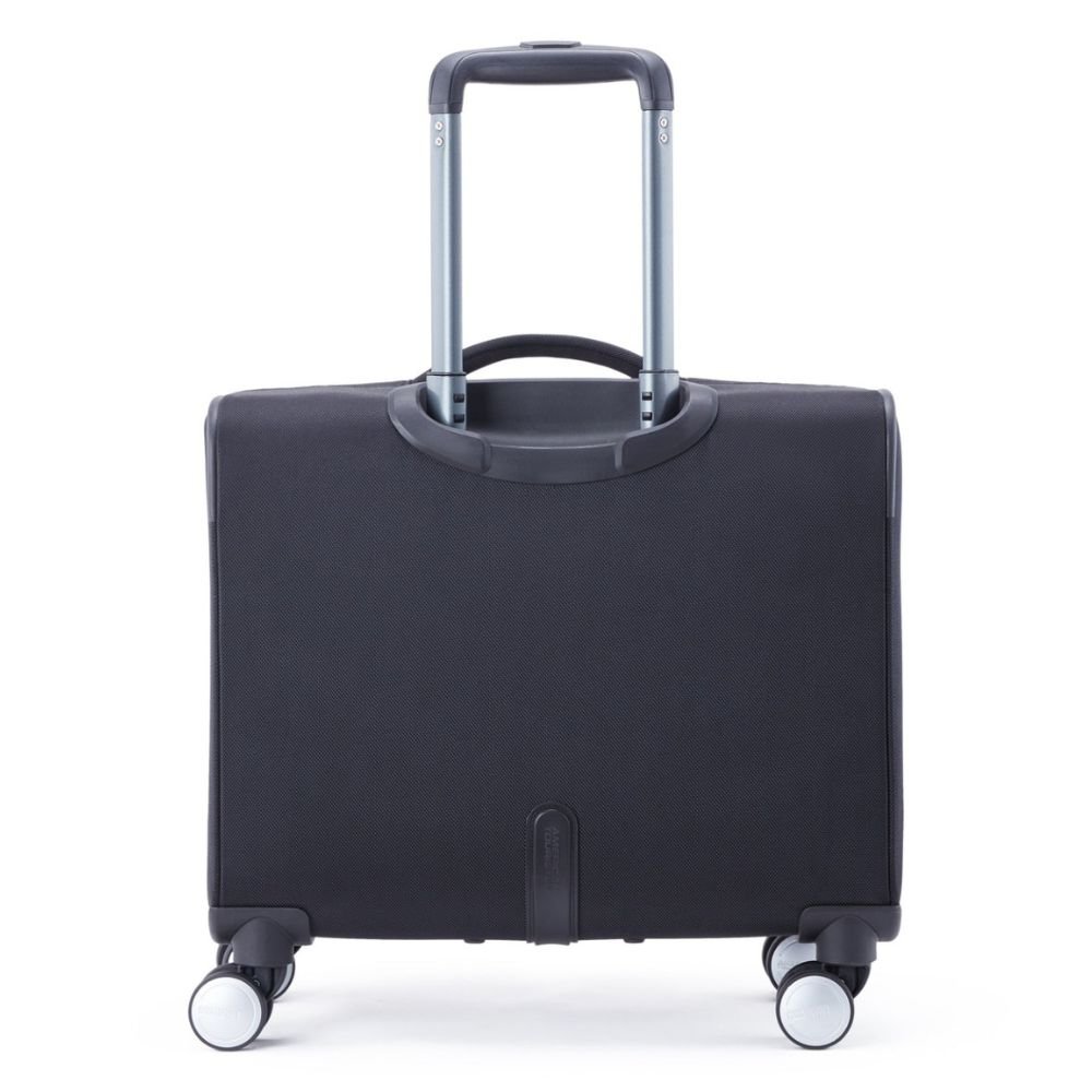 American Tourister Luxe Biz Black Laptop Rolling Tote Bag