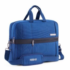 American Tourister Luxe Biz Blue Briefcase