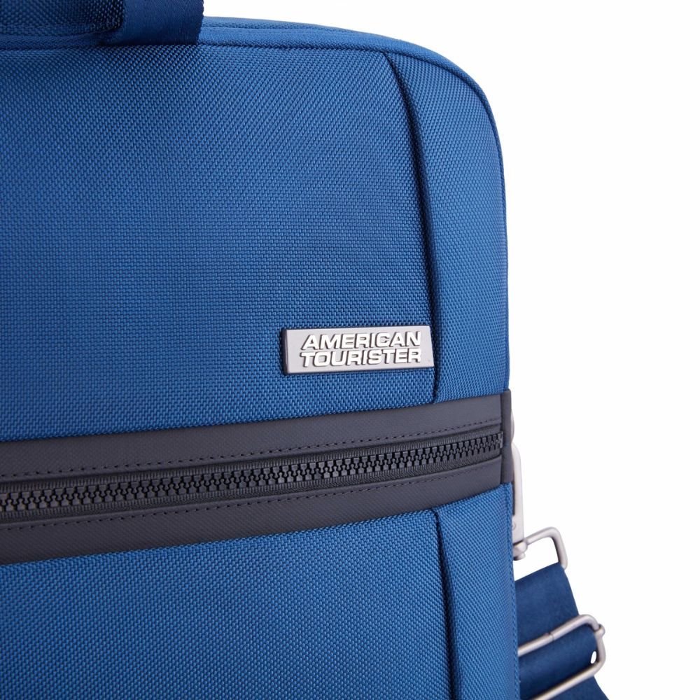 American Tourister Luxe Biz Blue Briefcase