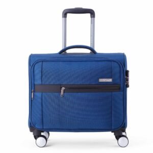 American Tourister Luxe Biz Blue Laptop Rolling Tote Bag