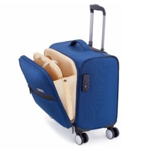 American Tourister Luxe Biz Blue Laptop Rolling Tote Bag