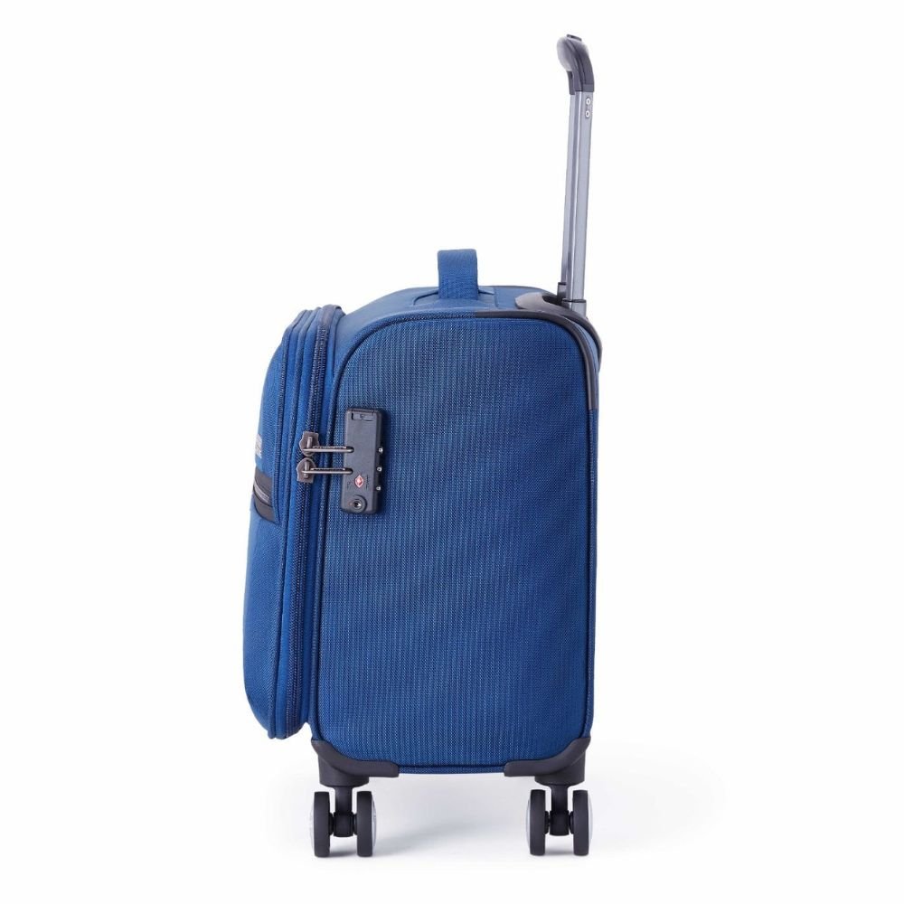 American Tourister Luxe Biz Blue Laptop Rolling Tote Bag
