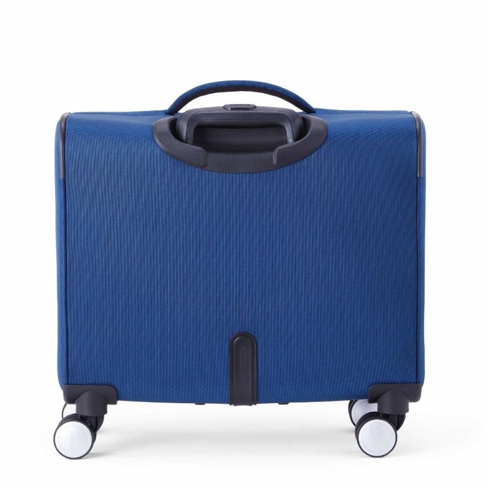 American Tourister Luxe Biz Blue Laptop Rolling Tote Bag