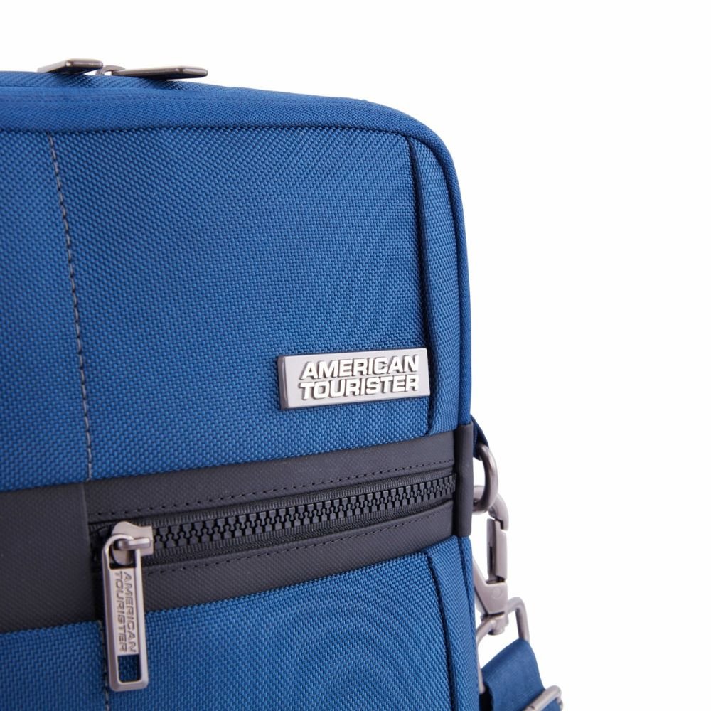 American Tourister Luxe Biz Blue Shoulder Bag