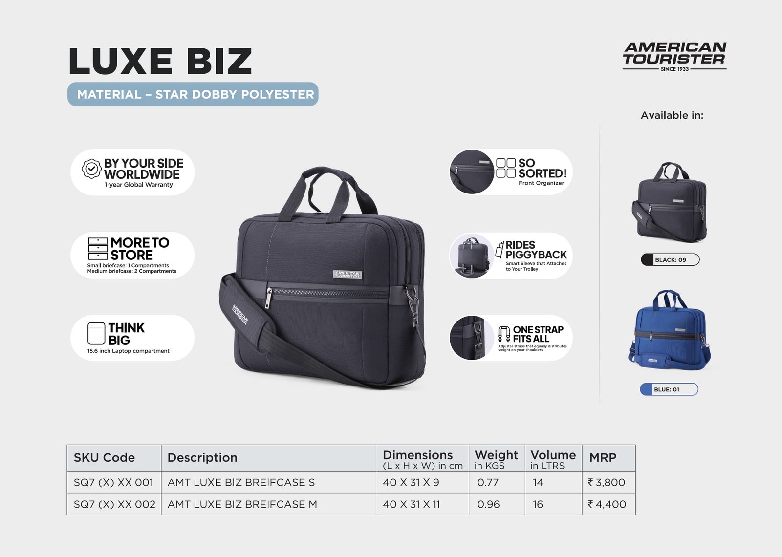 American Tourister Luxe Biz Briefcase