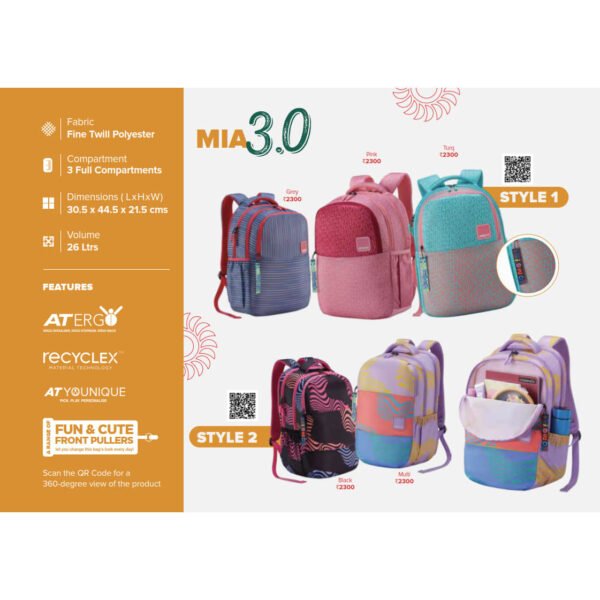 American Tourister Mia School College Backpack Bag