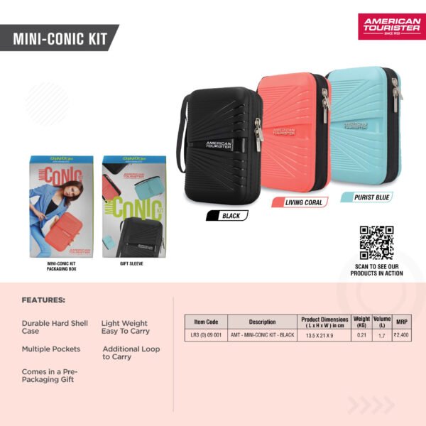 American Tourister Multi Purpose Mini Conic Travel Kit