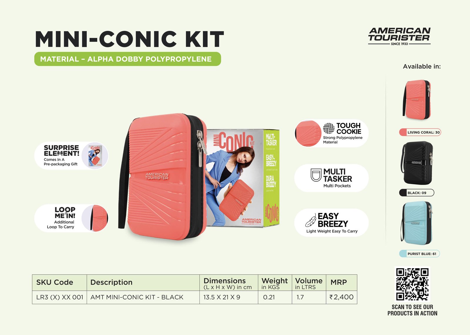 American Tourister Mini Conic Travel Kit
