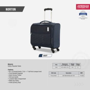 American Tourister Norton Overnighter Laptop Rolling Tote Bag