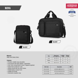 American Tourister Nova Briefcase and Shoulder Sling Bag