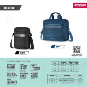 American Tourister Rexton Briefcase and Shoulder Sling Bag
