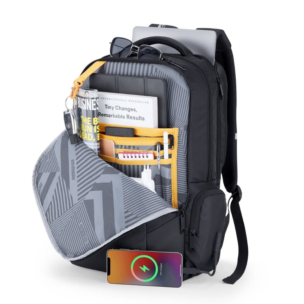American Tourister Segno 4.0 Style 01 Black Laptop Backpack