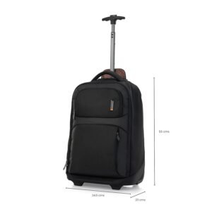 American Tourister Segno Wheel Backpack Overnighter Laptop Rolling Tote Bag