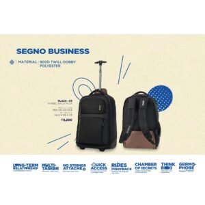 American Tourister Segno Wheel Backpack Overnighter Laptop Rolling Tote Bag