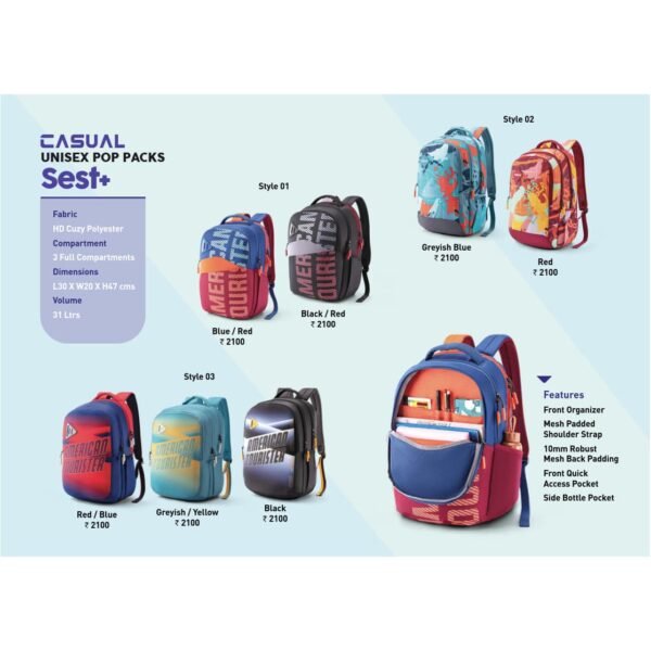 American Tourister Sest School College Backpack Bag