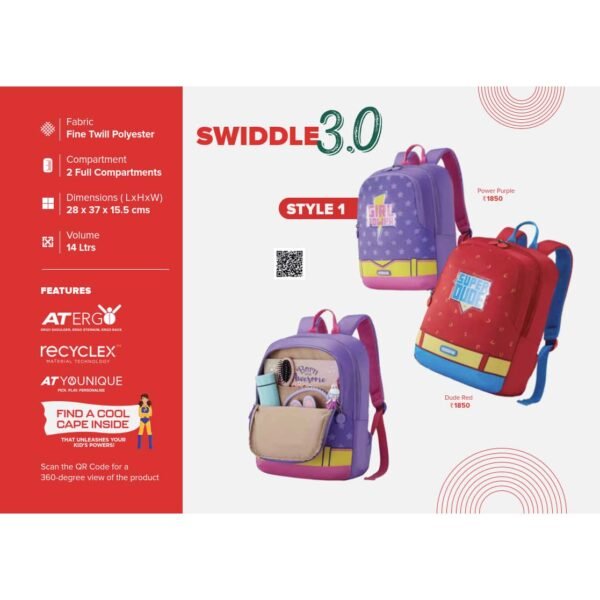American Tourister Swiddle Kids School Bag