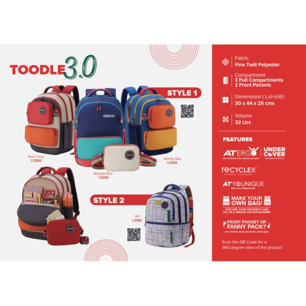 American Tourister Toodle Kids School Bag