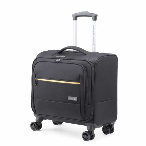 American Tourister Trend Biz Black Laptop Rolling Tote Bag