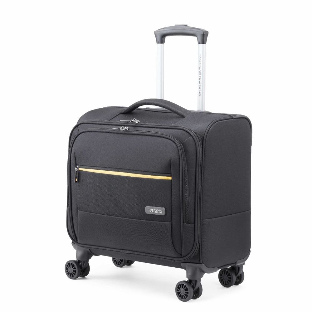 American Tourister Trend Biz Black Laptop Rolling Tote Bag