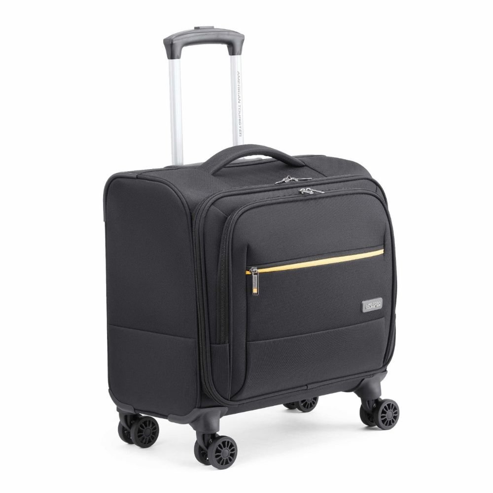 American Tourister Trend Biz Black Laptop Rolling Tote Bag