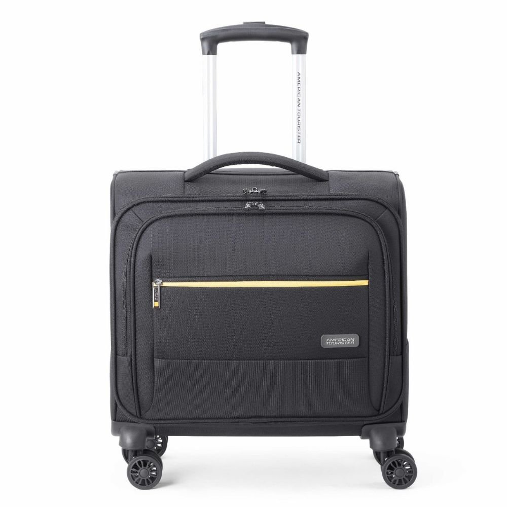 American Tourister Trend Biz Black Laptop Rolling Tote Bag