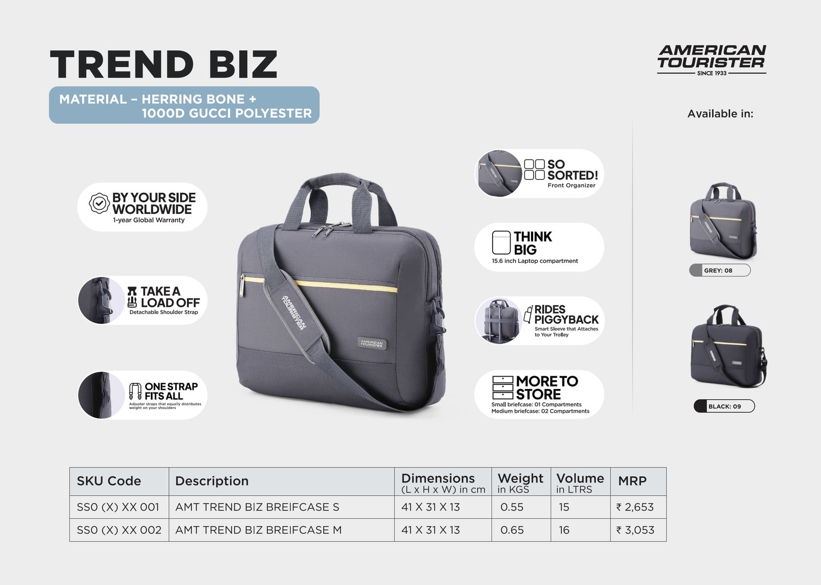 American Tourister Trend Biz Briefcase