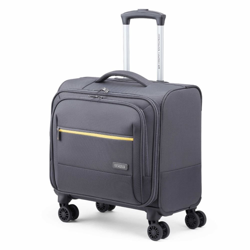 American Tourister Trend Biz Grey Laptop Rolling Tote Bag