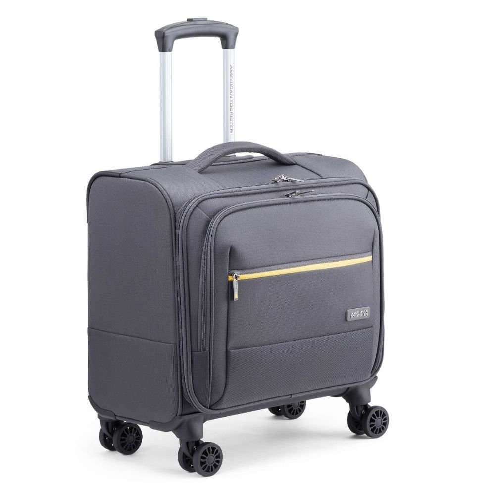 American Tourister Trend Biz Grey Laptop Rolling Tote Bag