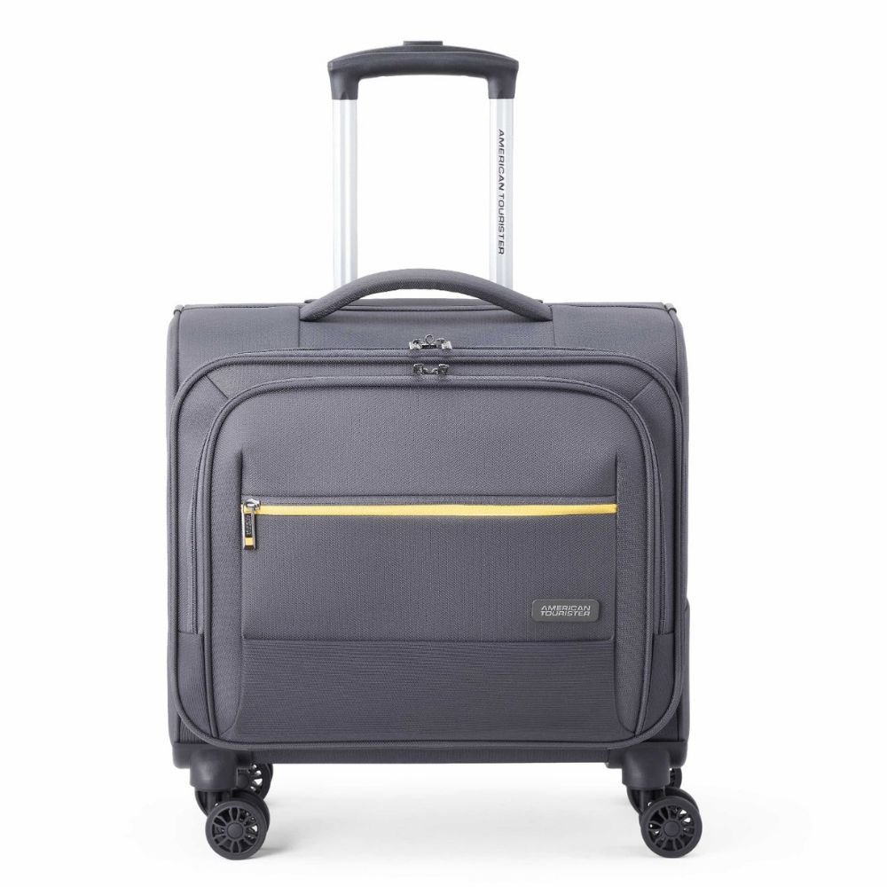 American Tourister Trend Biz Grey Laptop Rolling Tote Bag