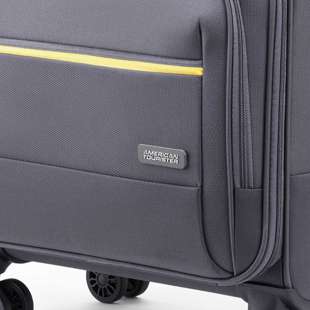 American Tourister Trend Biz Grey Laptop Rolling Tote Bag