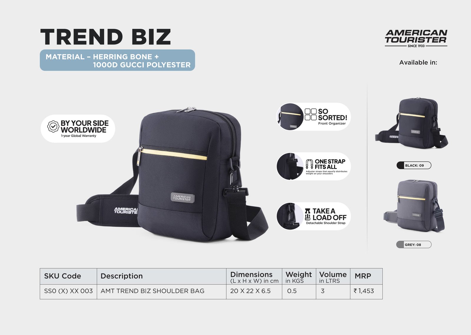 American Tourister Trend Biz Shoulder Bag