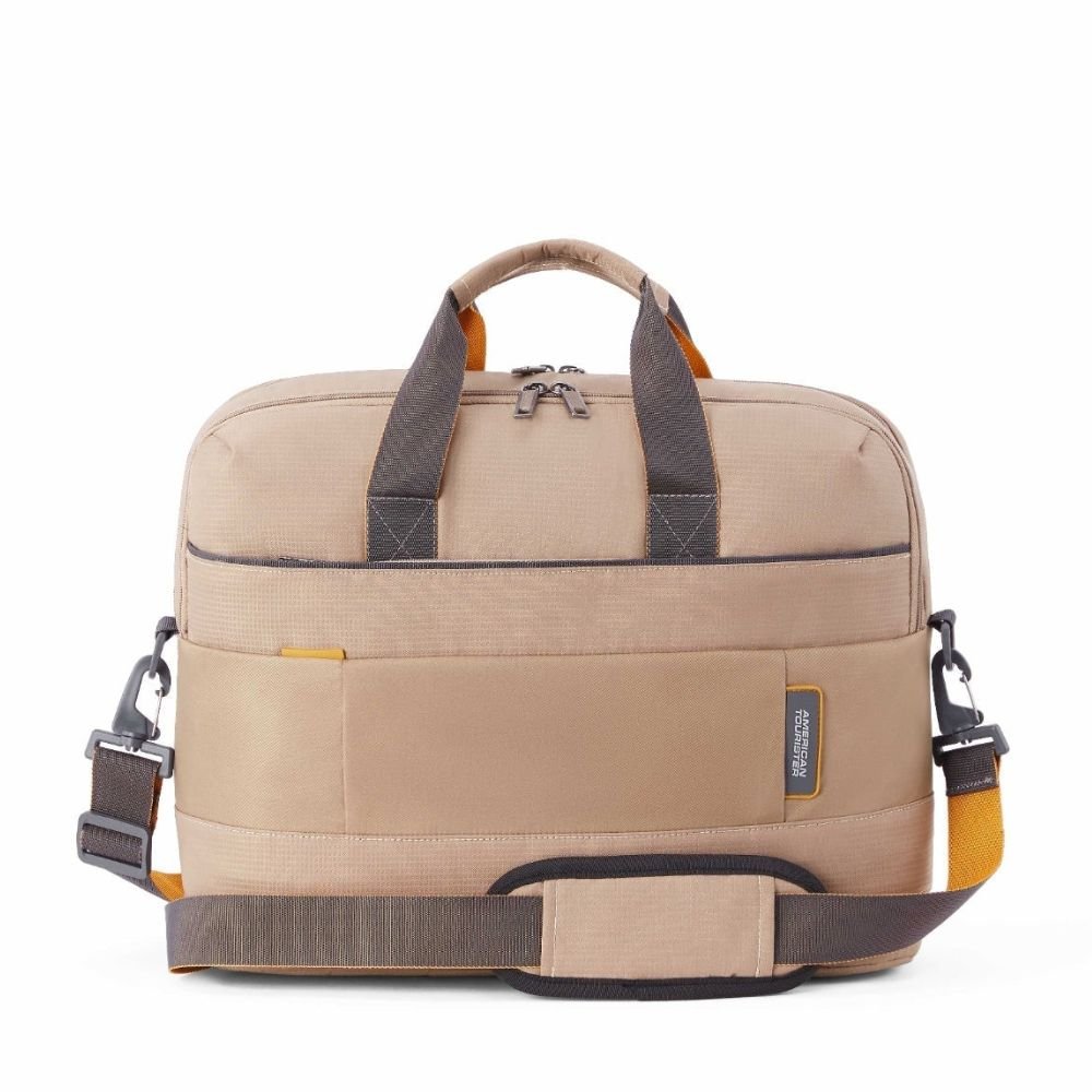 American Tourister Urban Biz Beige Briefcase