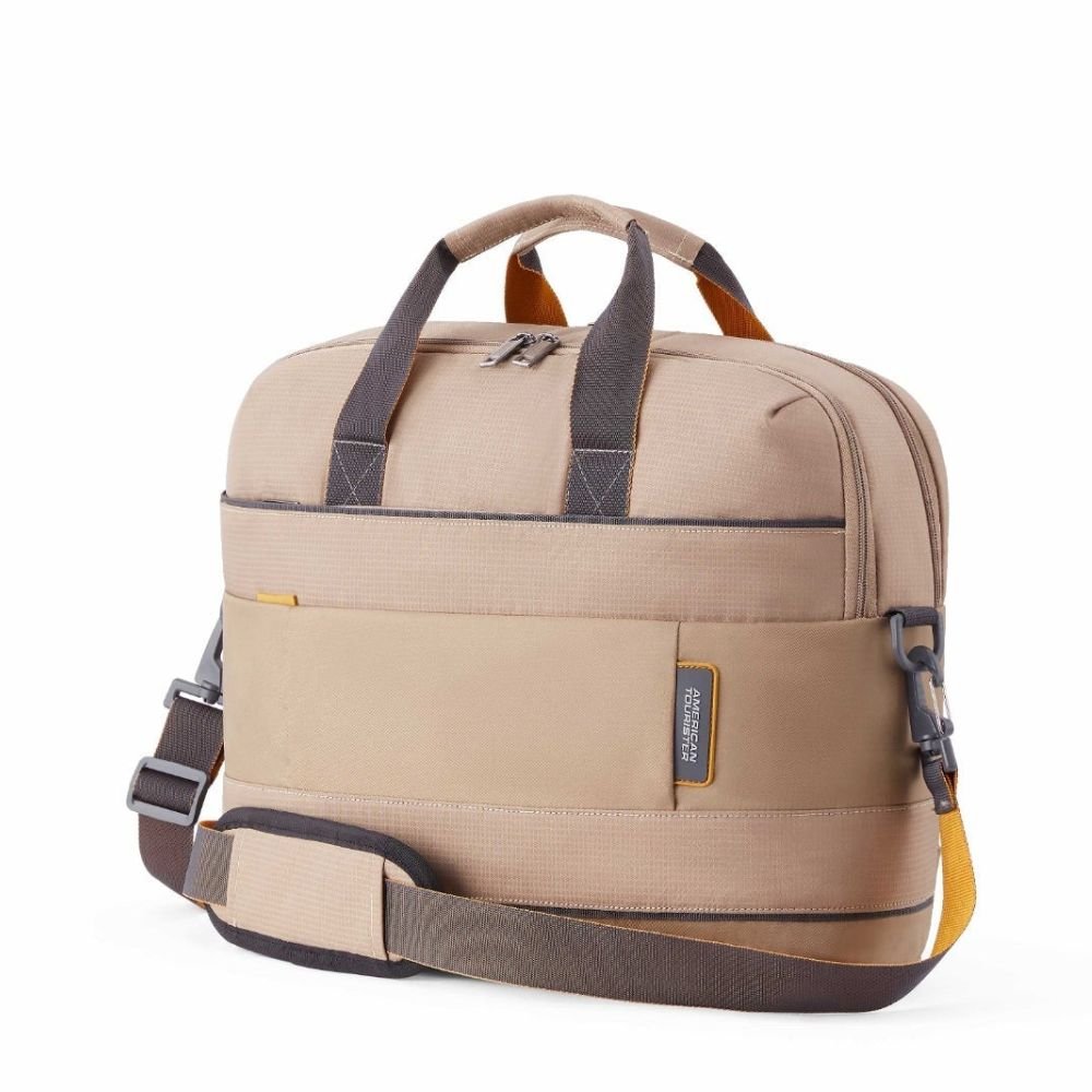 American Tourister Urban Biz Beige Briefcase
