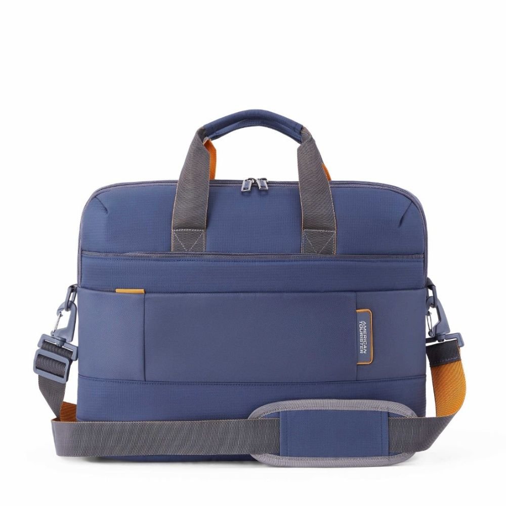 American Tourister Urban Biz Blue Briefcase