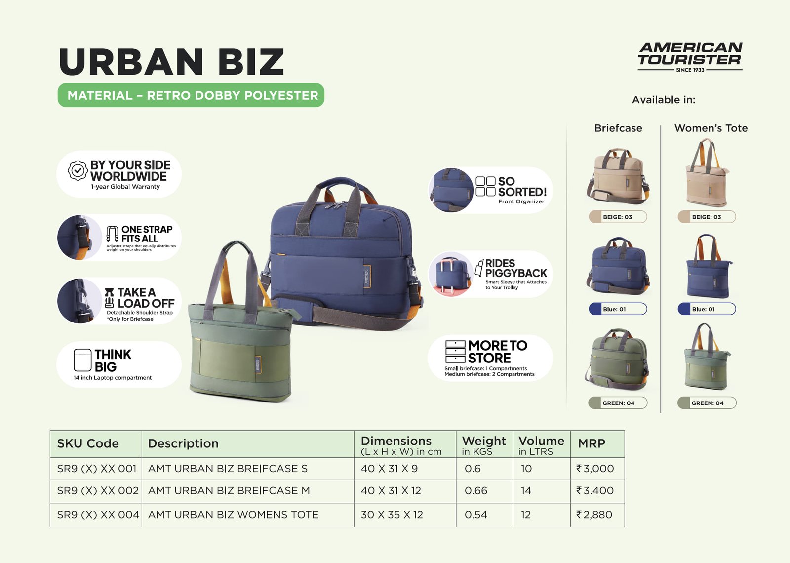 American Tourister Urban Biz Briefcase