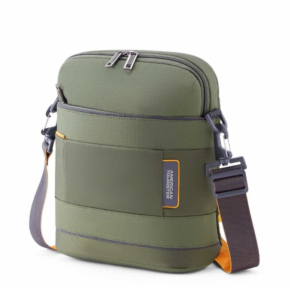 American Tourister Urban Biz Green Shoulder Bag