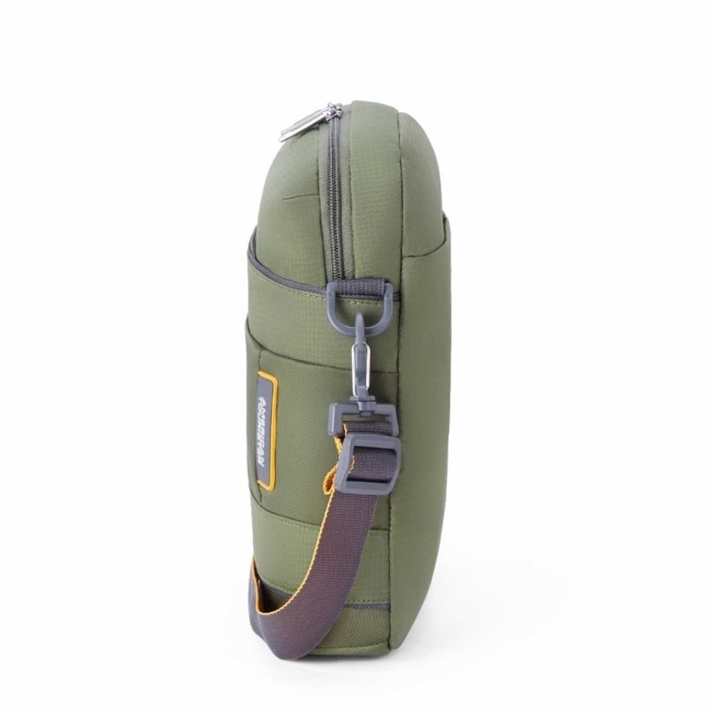 American Tourister Urban Biz Green Shoulder Bag