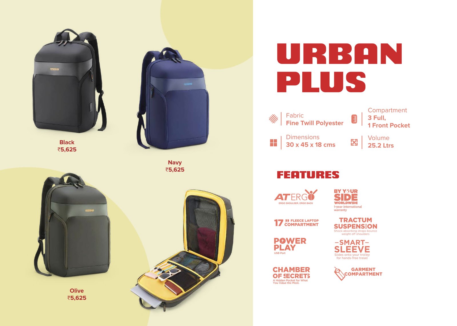 American Tourister Urban Plus Laptop Backpack