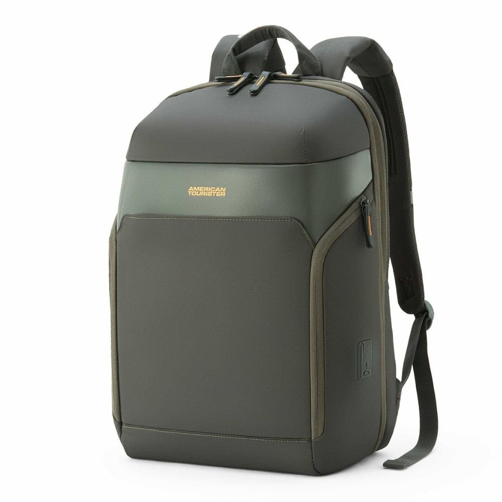 American Tourister Urban Plus Olive Laptop Backpack
