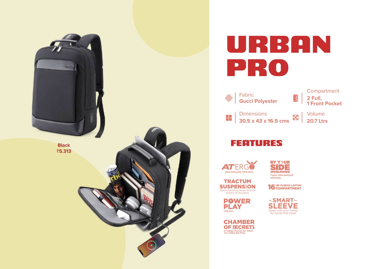 American Tourister Urban Pro Laptop Backpack